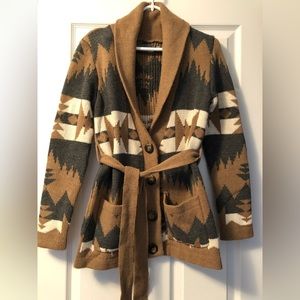 Belted Cardigan Sweater